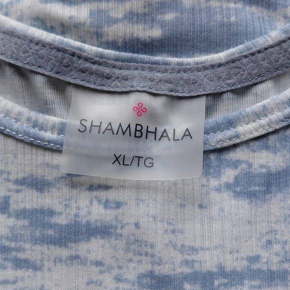 Chic Sleeveless Twist Tank Top - Blue and White - Picture 5 of 5